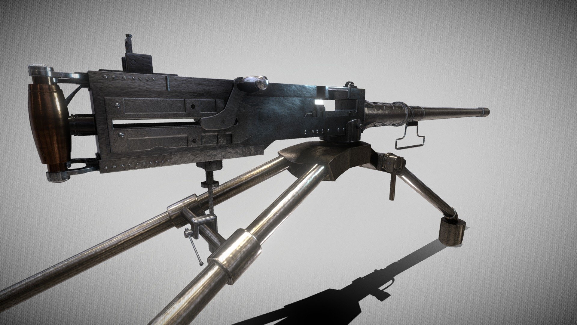 Browning M2 - Buy Royalty Free 3D Model By Gabriel ...