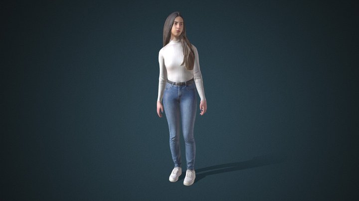 Facial & Body Animated Casual_F_0030 - ActorCore 3D Model
