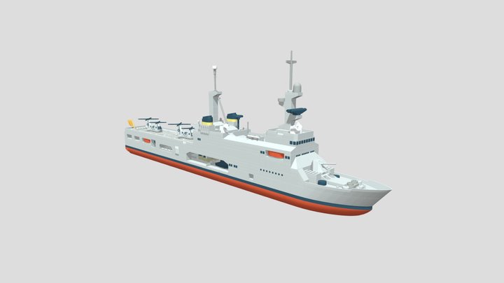 LPD Clase Makassar 3D Model
