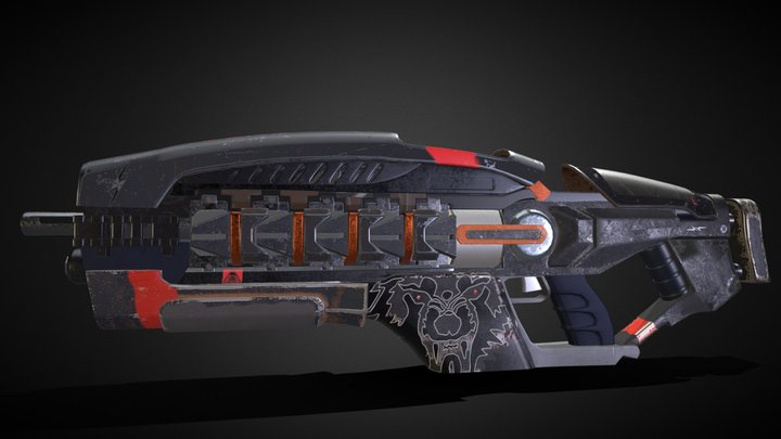 SCI-FI Gun 3D Model