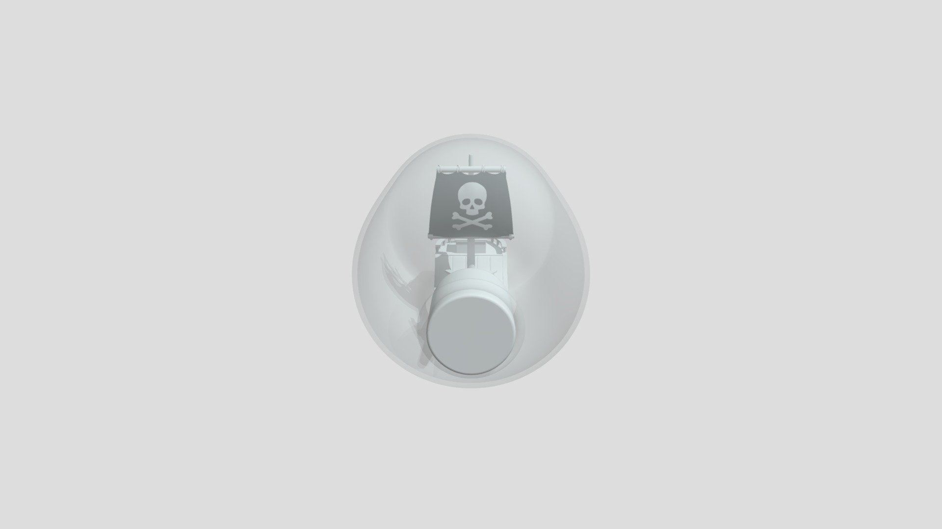 Pirate Ship in a Bottle
