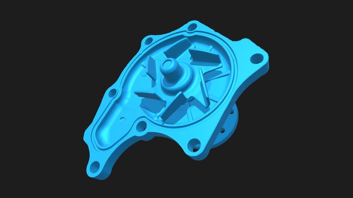 Engine Water Pump 3D Model