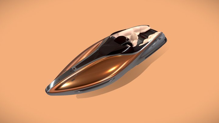 LEXUS Boat - Copper 3D Model