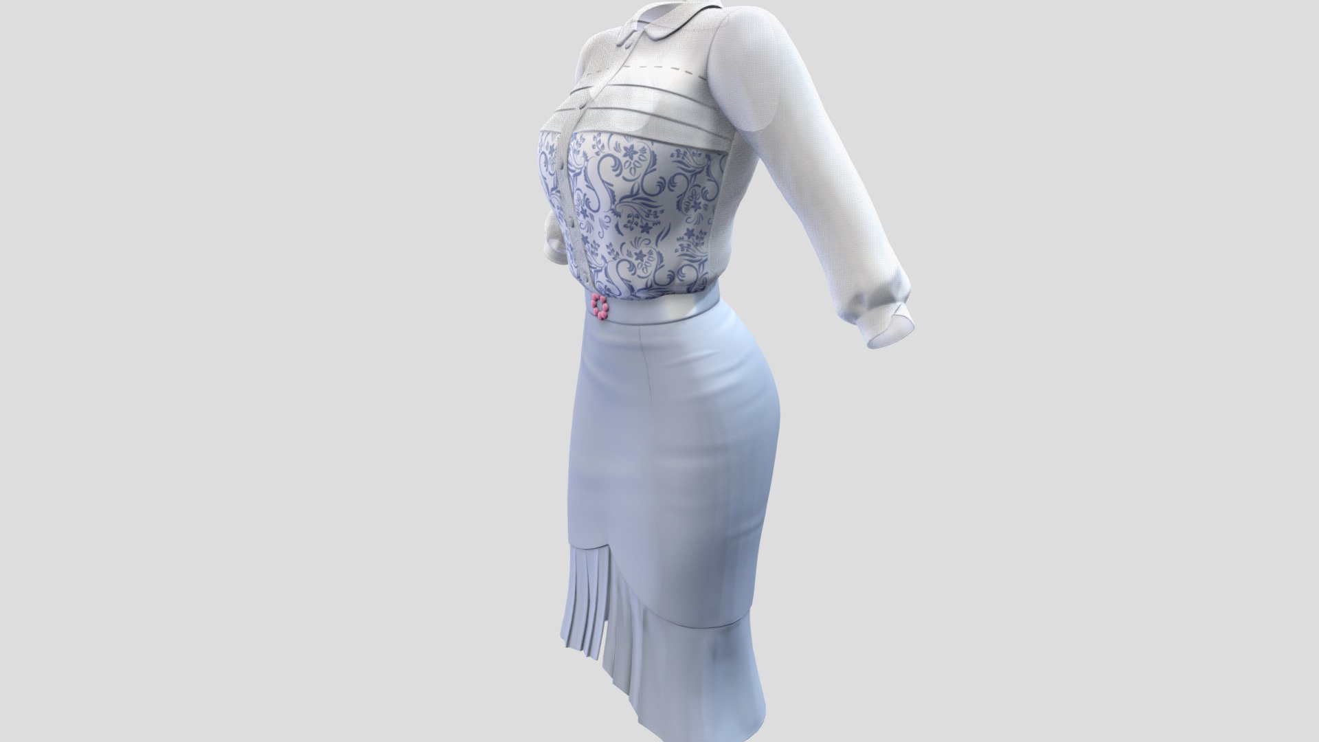 Pencil skirt 2025 dress 3d print