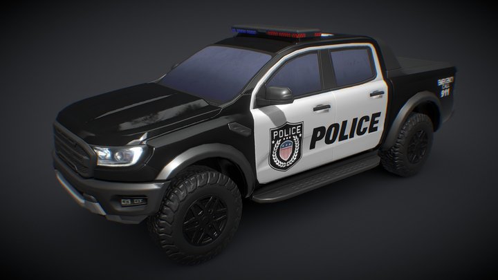 Ford Ranger POLICE 3D Model