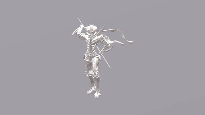 Reinforced exoskelton suit Raiden 3D Model