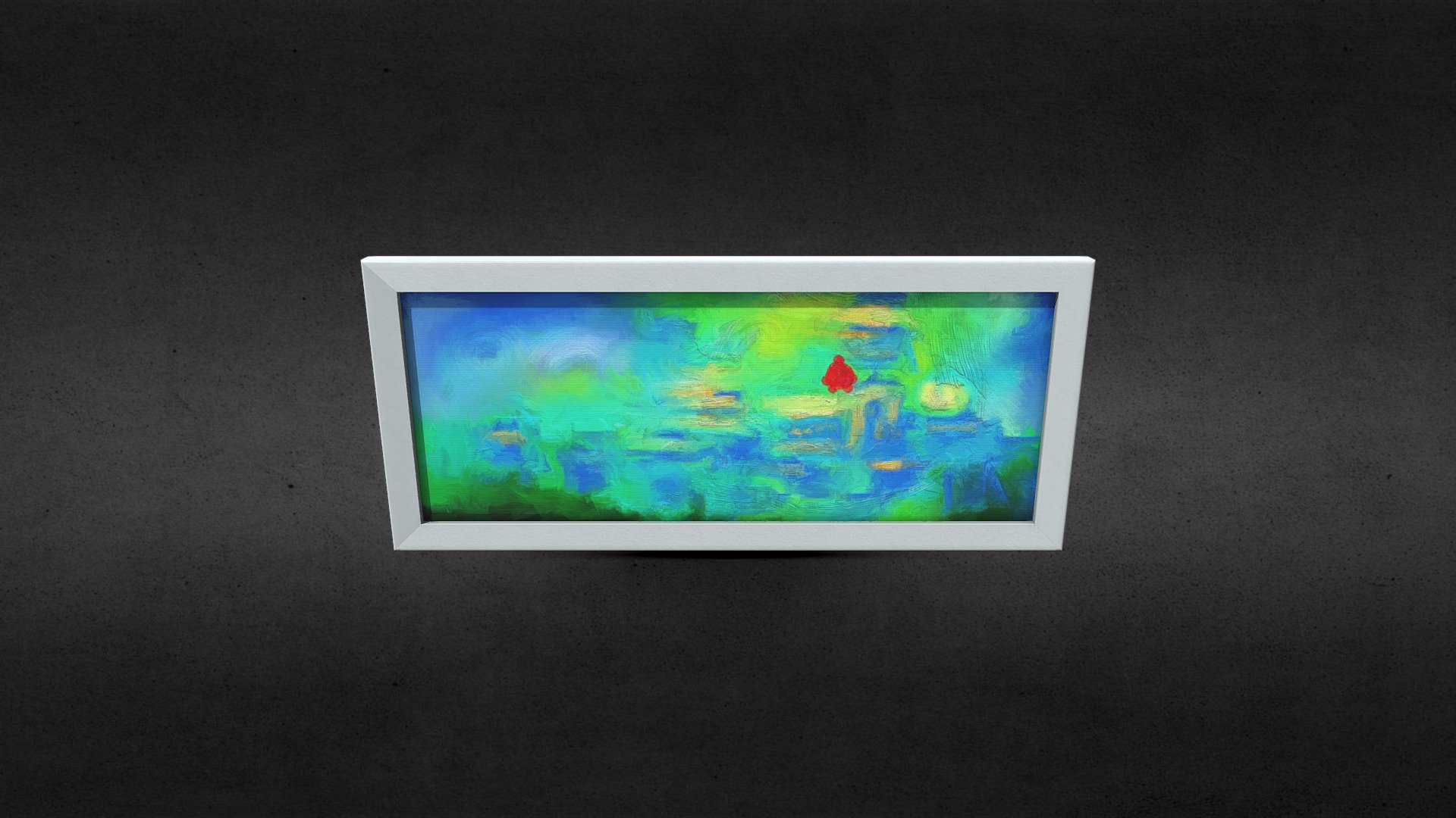 Oil painting expressionism .