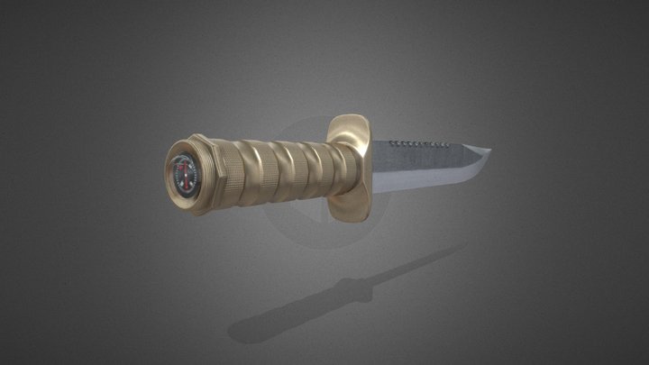 Survival Knife 3D Model