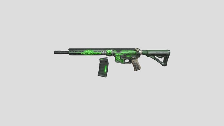 System Error Neon AR 3D Model
