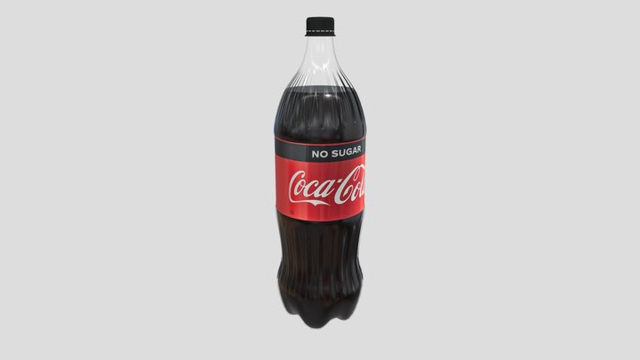 Coca-Cola No Sugar 1.5L 3D Model