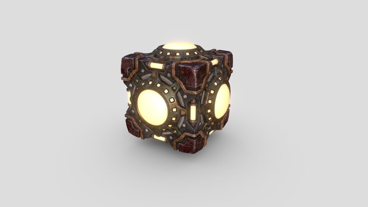 Abstract decorative cube 3D Model