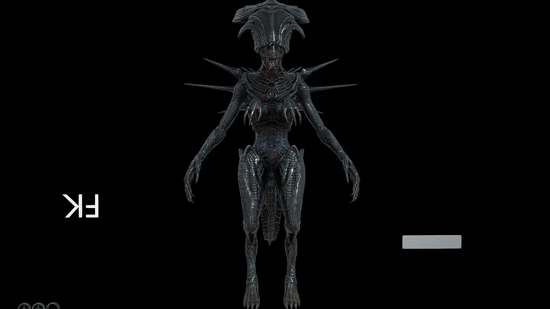 Xenomorph Queen Alien - Download Free 3d Model By Marianozi (@white Guy 