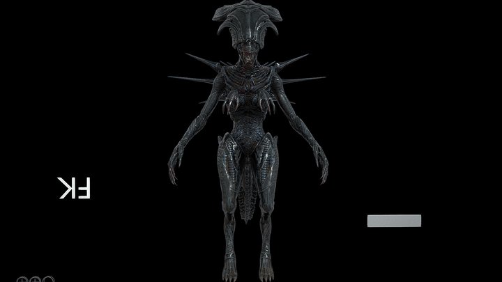 Xenomorph Queen Alien 3D Model
