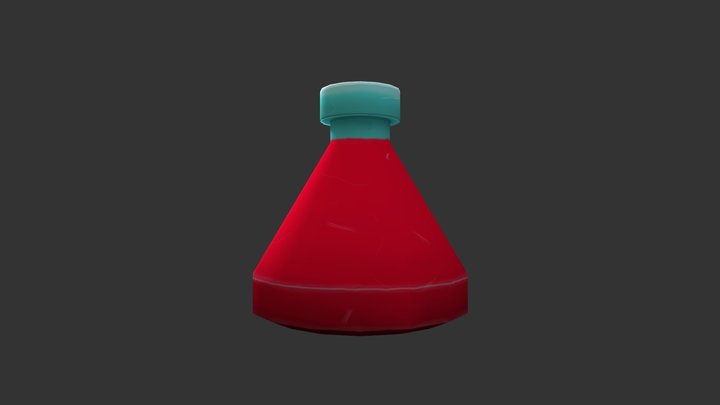 Small health potion 3D Model