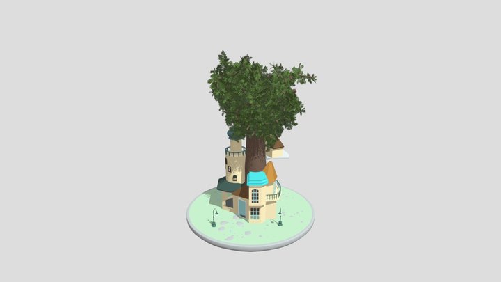 Tree House 3D Model