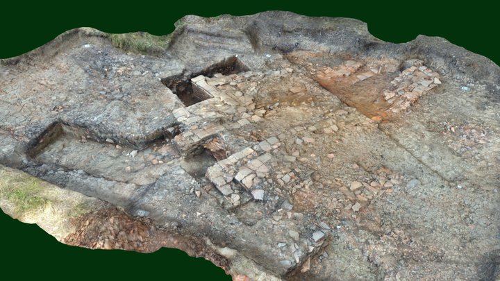 Roman kiln dig at Brandiers farm 3D Model