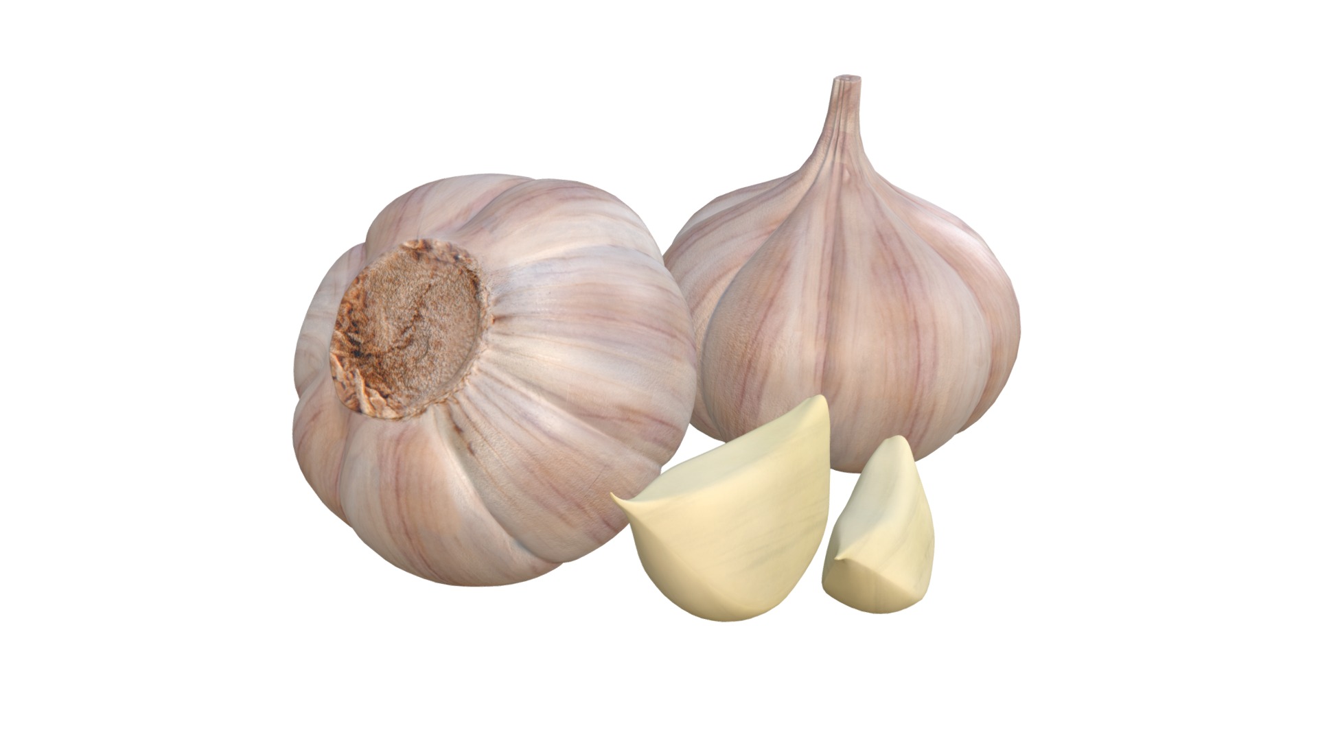 3D model Garlic - This is a 3D model of the Garlic. The 3D model is about a group of onions.