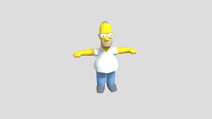 Homer FBX RIGGED 3D Model