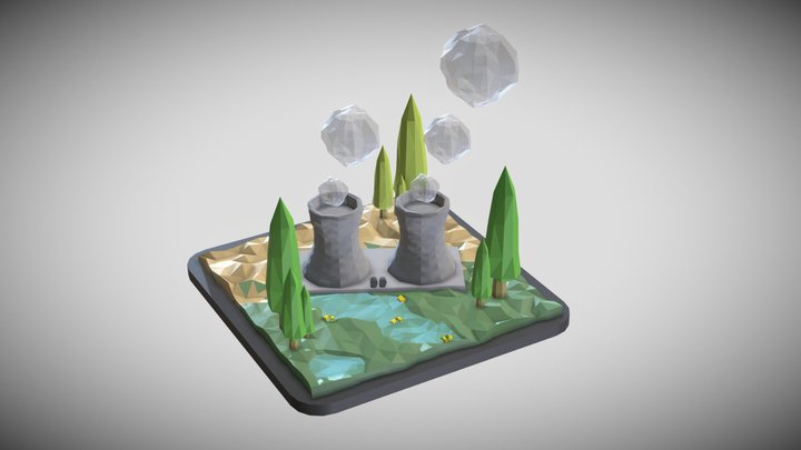 Sustainability Diorama 3D Model