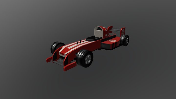 Amanita-12  F1-ish Car – Kostenloses 3D-Modell STL