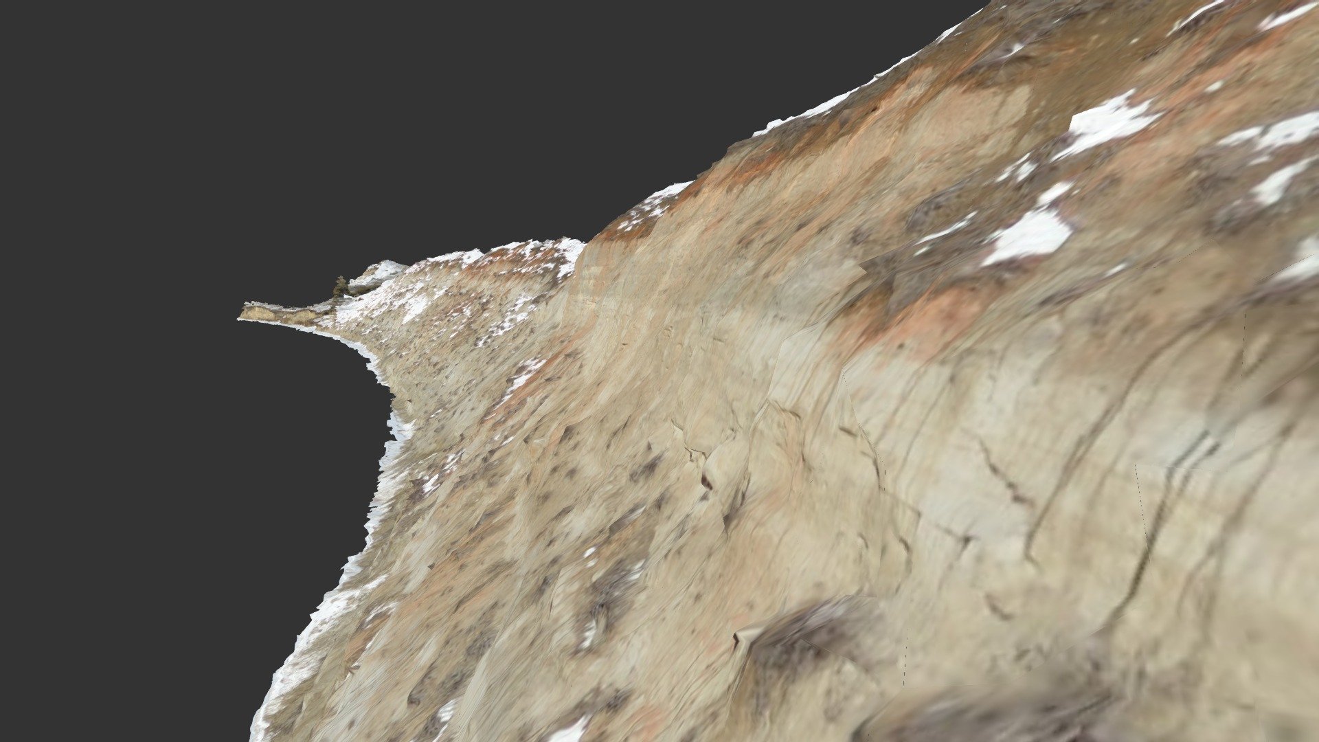 digital surface model of landslide