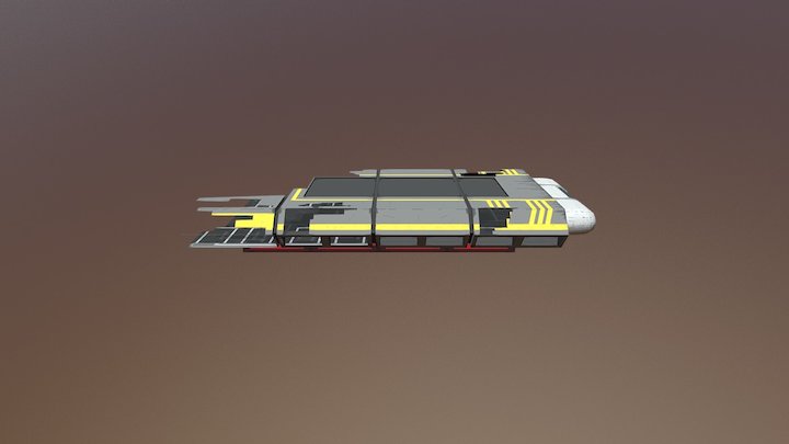 Crashed Cargo Ship Model Merrikh's Bollide 3D Model