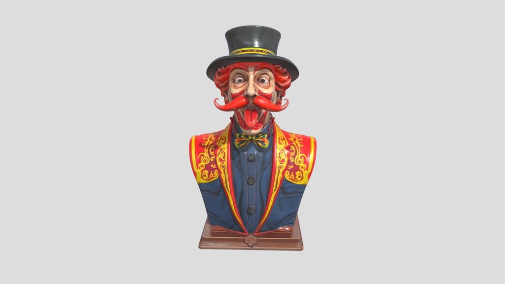 Baron Blinkwhistle, a carnival ringmaster bust
