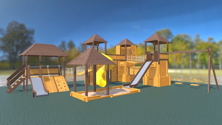 2301 Детская площадка "Тауранга" 3D Model