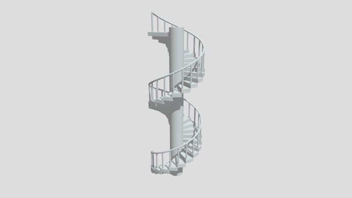 Stair without texeure 3D Model