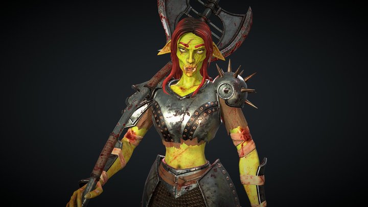 Goblin Warrior 3D Model