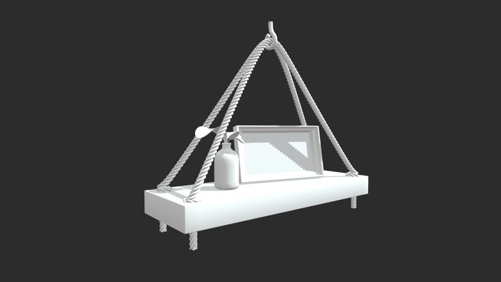 HW4: Decorating shelf 3D Model