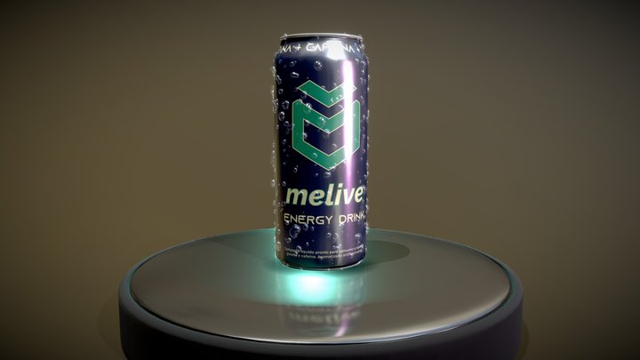 Lata de Energético Melive 3D Model