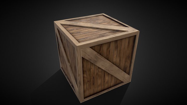 Crate / Box [Free] 3D Model