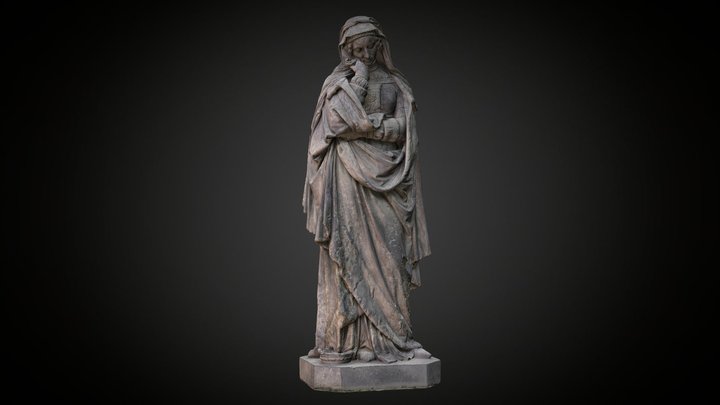 Sculpture »Margarete« by Adolf von Donndorf 3D Model