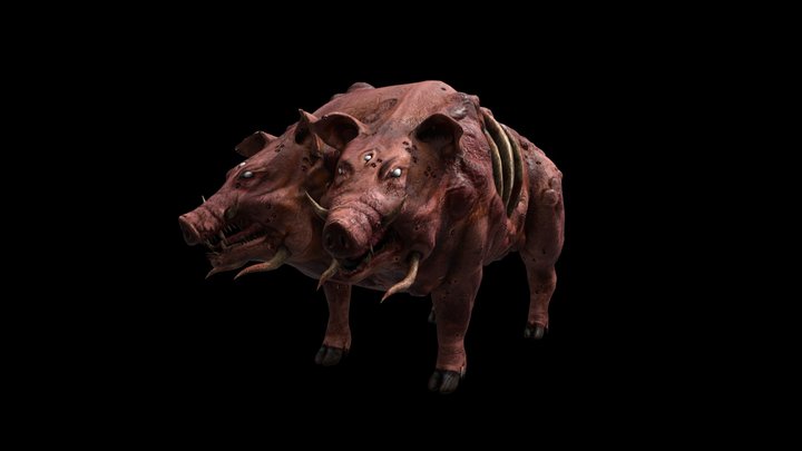 Remedy Boar 3D Model