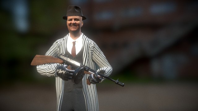 1920's Gangster 3D Model