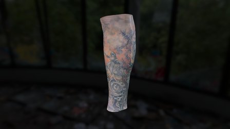 My Leg Tattoo 3D Model