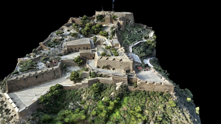 Castillo Santa Bárbara, Alicante 3D Model