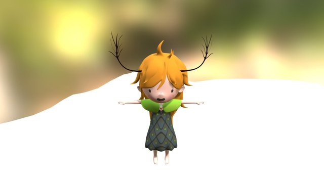 Pine Cone Princess by Mlle Karensac 3D Model