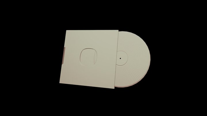MitchellJ_SimpleObjects_Vinyl Record 3D Model