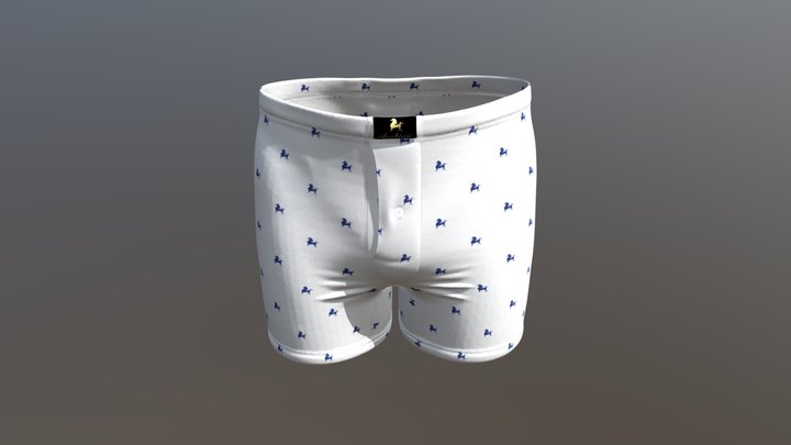 Mens Boxers 3D Model