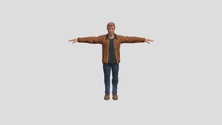 Male civilian v1 3D Model