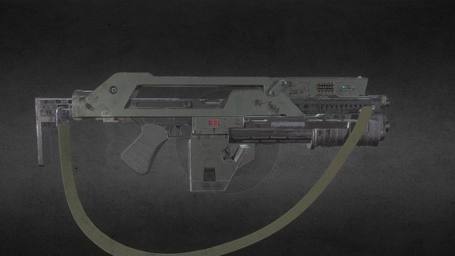 M14A Pulse Rifle from Aliens 3D Model
