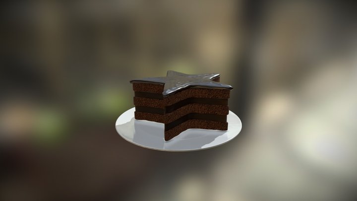 Cake Star 4 3D Model