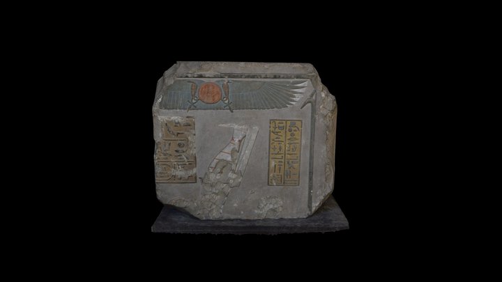 Limestone Block from the Chapel of Ashait 3D Model