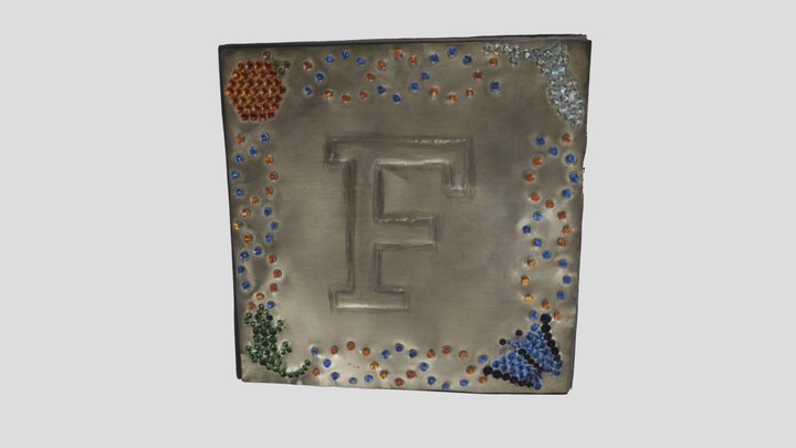 F Book Treasure Binding 3D Model