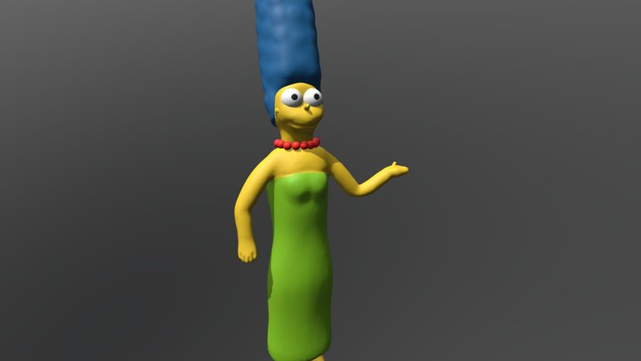 Marge Simpson 3D Model