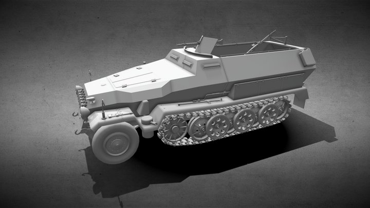 German Sd.Kfz.251/1 Ausf.C 3D Model