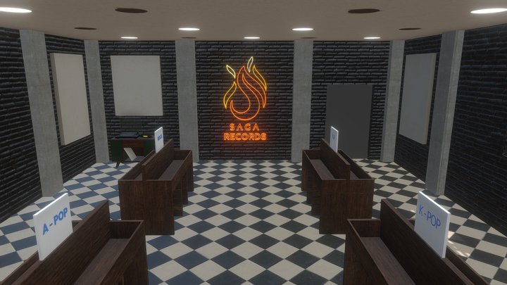 Loja de discos 3D Model