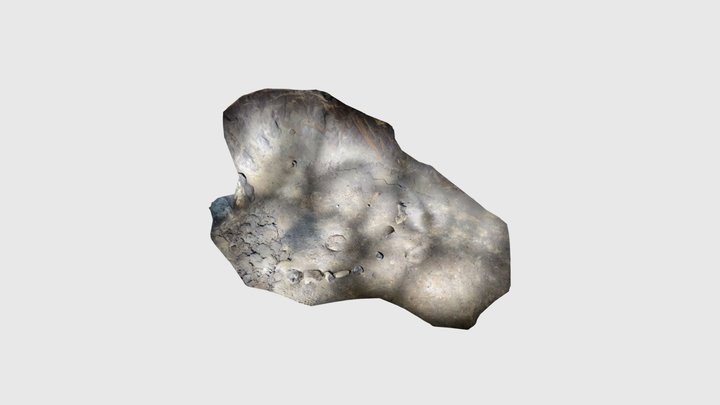 Underground quarry with old horse shoe prints 3D Model